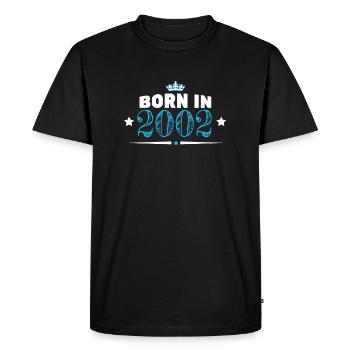 2002 - T-shirt Premium bio Homme - noir - Devant - Nico (187cm)