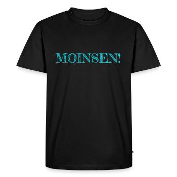 Moinsen - T-shirt Premium bio Homme - noir - Devant - Nico (187cm)
