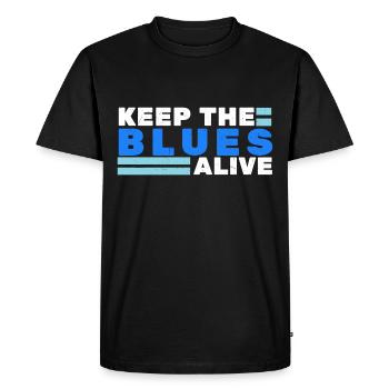 Blues - T-shirt Premium bio Homme - noir - Devant - Nico (187cm)