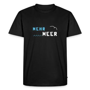 mer - T-shirt Premium bio Homme - noir - Devant - Nico (187cm)