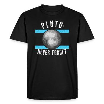 Pluton - T-shirt Premium bio Homme - noir - Devant - Nico (187cm)