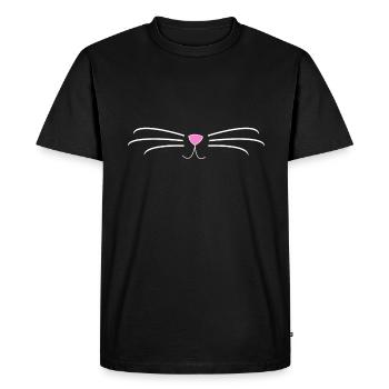 Chat, chat, cadeau, propriétaire de chat - T-shirt Premium bio Homme - noir - Devant - Nico (187cm)