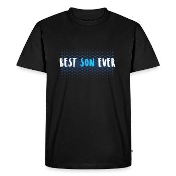 The best son in the world gift for sons - Men's Premium Organic T-Shirt - black - Front - Nico (187cm)