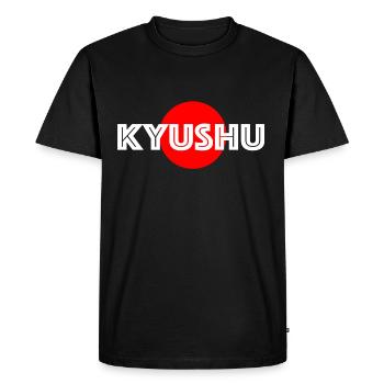 Cadeau maison Kyushu Japon île - T-shirt Premium bio Homme - noir - Devant - Nico (187cm)