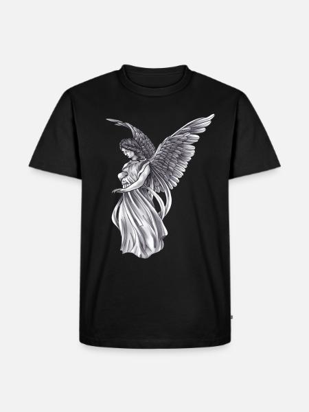 Engel Mystisch Altar Himmel Flügel Symbol Style - Männer Premium Bio T-Shirt - Schwarz