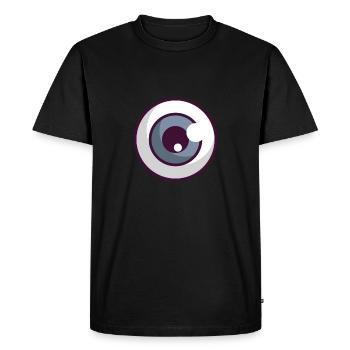 Oeil - T-shirt Premium bio Homme - noir - Devant - Nico (187cm)