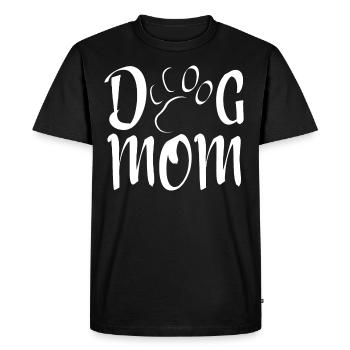 Maman de chien - T-shirt Premium bio Homme - noir - Devant - Nico (187cm)