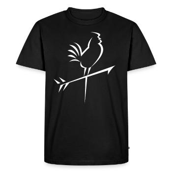 Conception du robinet météo - T-shirt Premium bio Homme - noir - Devant - Nico (187cm)