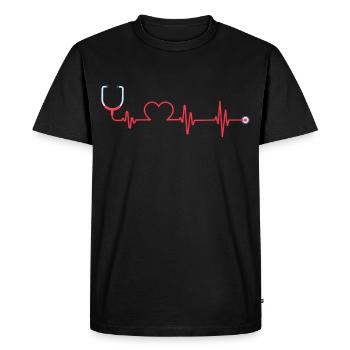 Nurse Nurse Gift Birthday Funny - Men's Premium Organic T-Shirt - black - Front - Nico (187cm)