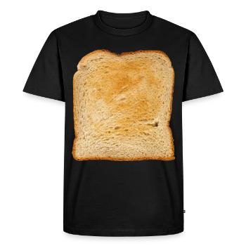 Toast bread funny toast bread breakfast toaster - Men's Premium Organic T-Shirt - black - Front - Nico (187cm)
