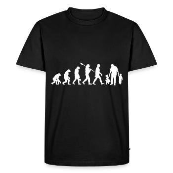 Papa Evolution Kids Gift - T-shirt Premium bio Homme - noir - Devant - Nico (187cm)