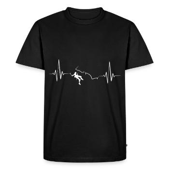 Escalade de glace Pic de glace - T-shirt Premium bio Homme - noir - Devant - Nico (187cm)