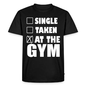 Gym - T-shirt Premium bio Homme - noir - Devant - Nico (187cm)