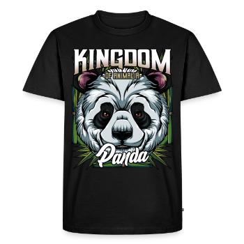 Panda Bear Bamboo Bear Grand cadeau de la faune Panda - T-shirt Premium bio Homme - noir - Devant - Nico (187cm)