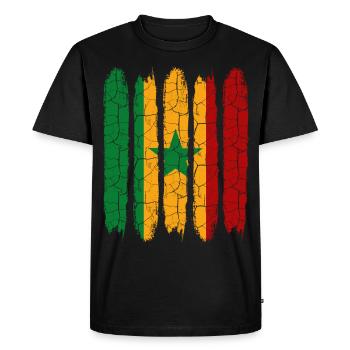 Sénégal - T-shirt Premium bio Homme - noir - Devant - Nico (187cm)