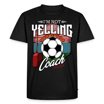 Entraîneur de football Cool Coach Funny Sayings Gift - T-shirt Premium bio Homme - noir - Devant - Nico (187cm)