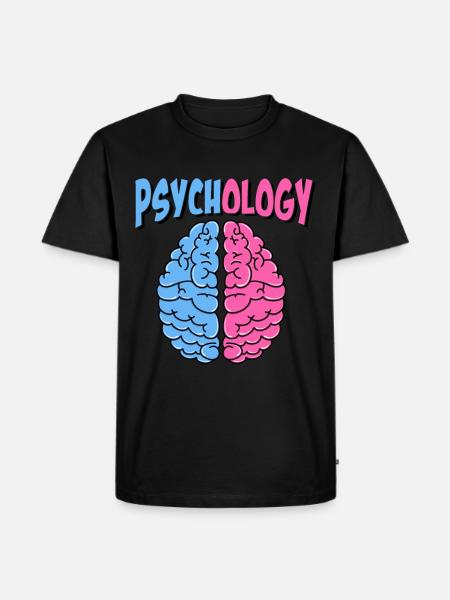 Psicologia psicologo dichiarazione regalo cerebrale - Maglietta ecologica premium da uomo - nero