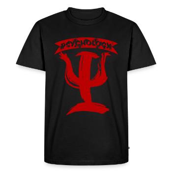 psychologue - T-shirt Premium bio Homme - noir - Devant - Nico (187cm)