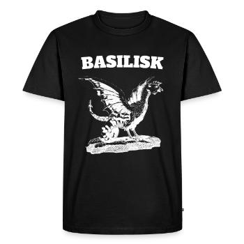 Basilisk mythology fans gift - Men's Premium Organic T-Shirt - black - Front - Nico (187cm)