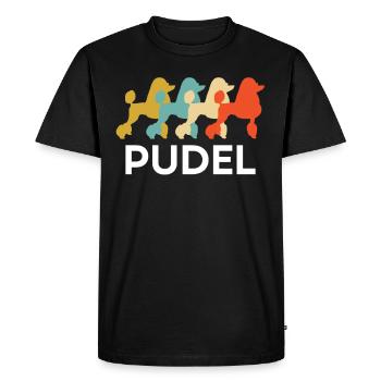 Poodle Miniature Poodle Königspudel Medium Poodle - Men's Premium Organic T-Shirt - black - Front - Nico (187cm)