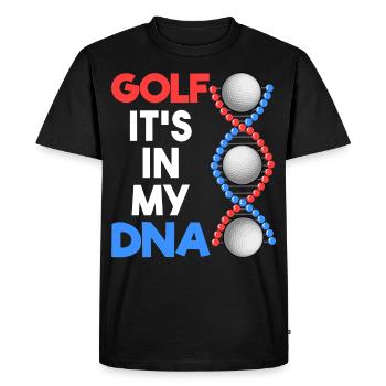 Golf It’s in my DNA golfeurs golfeurs - T-shirt Premium bio Homme - noir - Devant - Nico (187cm)