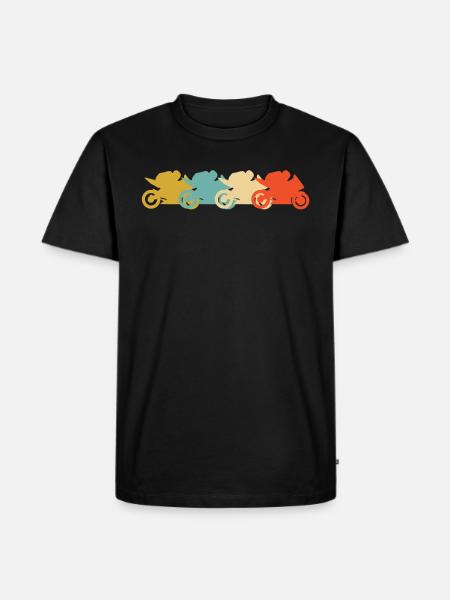 Motorcycle road races - Men's Premium Organic T-Shirt - black