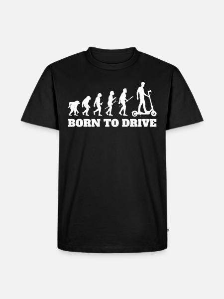 Funny E-Scooter Electric Scooter - Men's Premium Organic T-Shirt - black