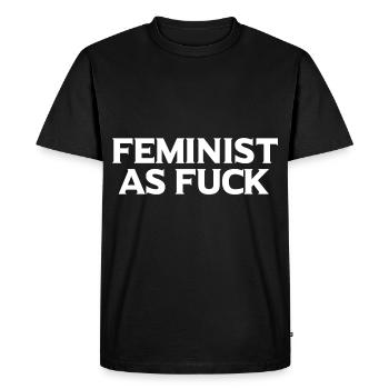Cadeau féministe féministe féministe - T-shirt Premium bio Homme - noir - Devant - Nico (187cm)