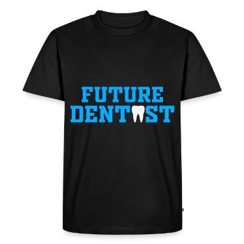 Futur dentiste école orthodontiste assist - T-shirt Premium bio Homme - noir - Devant - Nico (187cm)