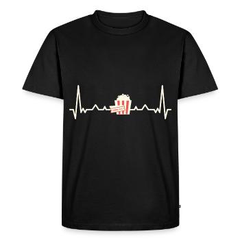 Cinéma Heartbeat / Cinéma Heartbeat - T-shirt Premium bio Homme - noir - Devant - Nico (187cm)