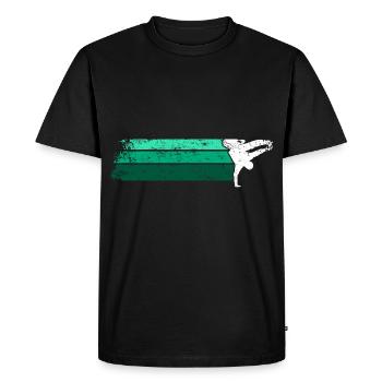 Breakdance Sport Danse Breaker B-Boying Bboy Son - T-shirt Premium bio Homme - noir - Devant - Nico (187cm)