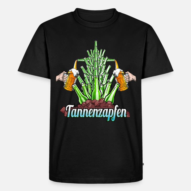 Arbre à bière Pinecone - T-shirt Premium bio Homme - noir
