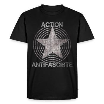 action antifasciste italie espagne - T-shirt Premium bio Homme - noir - Devant - Nico (187cm)