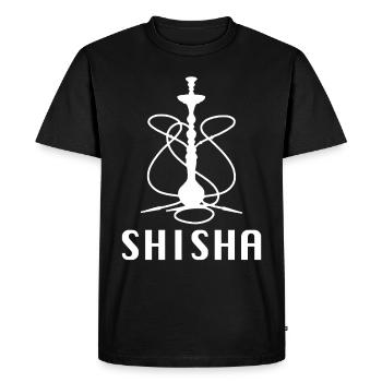 Cadeau pour les fans de shisha qui aiment un peu de cervelle - T-shirt Premium bio Homme - noir - Devant - Nico (187cm)
