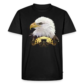 American Pigargo - Men's Premium Organic T-Shirt - black - Front - Nico (187cm)