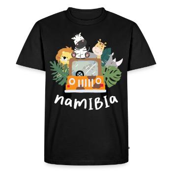 Namibie - T-shirt Premium bio Homme - noir - Devant - Nico (187cm)