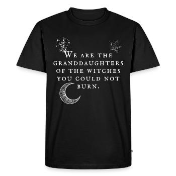 Sorcière - Sorcières Petites-filles Lune - sombre - T-shirt Premium bio Homme - noir - Devant - Nico (187cm)