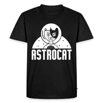 Chat Chaton Pet Astronaut Cadeau - T-shirt Premium bio Homme - noir - Devant - Nico (187cm)