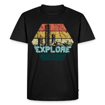 désert - T-shirt Premium bio Homme - noir - Devant - Nico (187cm)