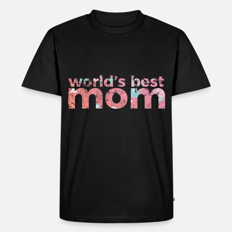 Muttertag - Männer Premium Bio T-Shirt - Schwarz