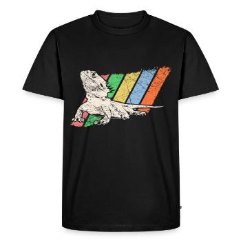 Animal de compagnie Retro - T-shirt Premium bio Homme - noir - Devant - Nico (187cm)
