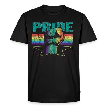 LGBT Retro Vintage Geschenk - Männer Premium Bio T-Shirt - Schwarz - Vorne - Nico (187cm)