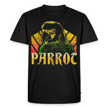 parrot - Men's Premium Organic T-Shirt - black - Front - Nico (187cm)