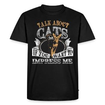 Chat Chats - T-shirt Premium bio Homme - noir - Devant - Nico (187cm)