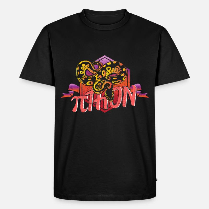 Pi Mathematics Python - Men's Premium Organic T-Shirt - black