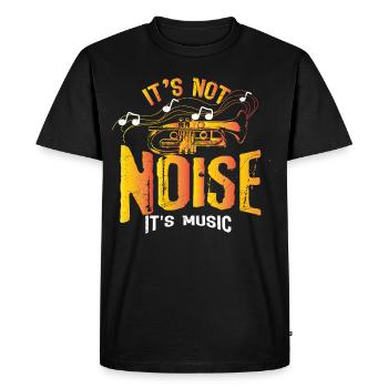 Cadeau trompette - T-shirt Premium bio Homme - noir - Devant - Nico (187cm)