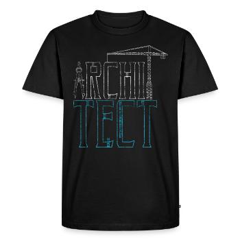 Cadeau d'architecte architecte - T-shirt Premium bio Homme - noir - Devant - Nico (187cm)