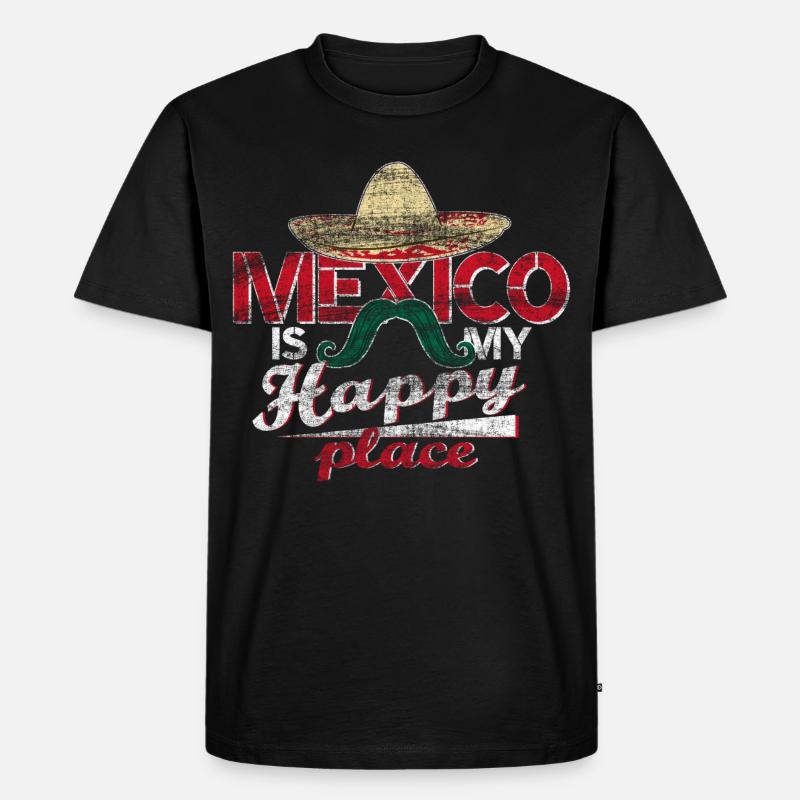 Mexiko Geschenkidee - Männer Premium Bio T-Shirt - Schwarz