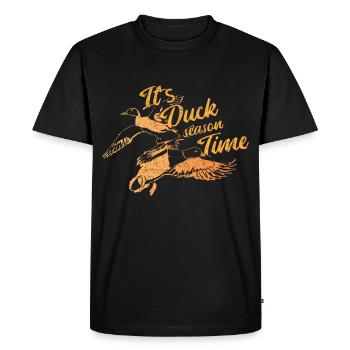 Cadeau de canards canards - T-shirt Premium bio Homme - noir - Devant - Nico (187cm)