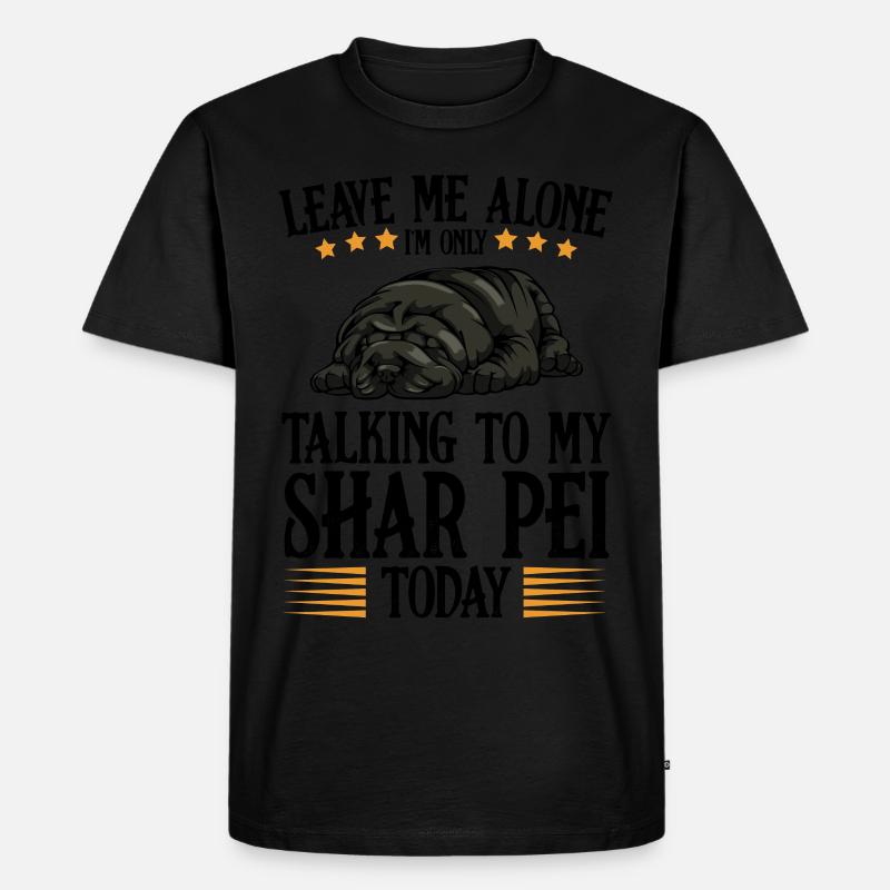 Shar Pei - Männer Premium Bio T-Shirt - Schwarz